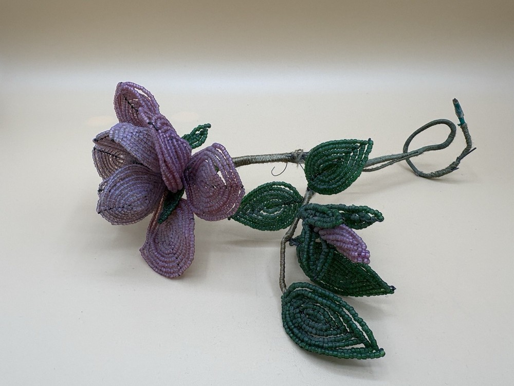Vintage Beaded Flowers, Pink