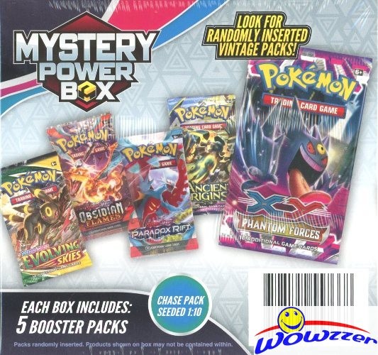 POKEMON MJH MEGA MYSTERY POWER Sealed Box-5 Booster Pack! Look for VINTAGE 1:10!