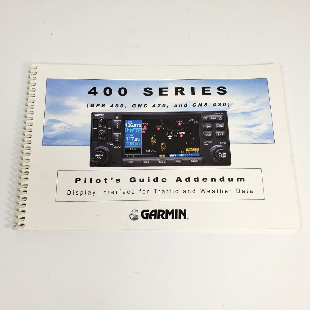Garmin 400 Series Display Guide
