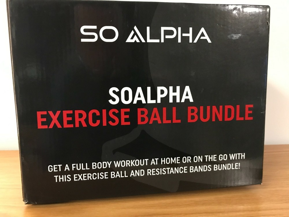NIB SO ALPHA SOALPHA EXERCISE BALL BUNDLE: COMPLETE & STILL FACTORY SEALED/WRAP