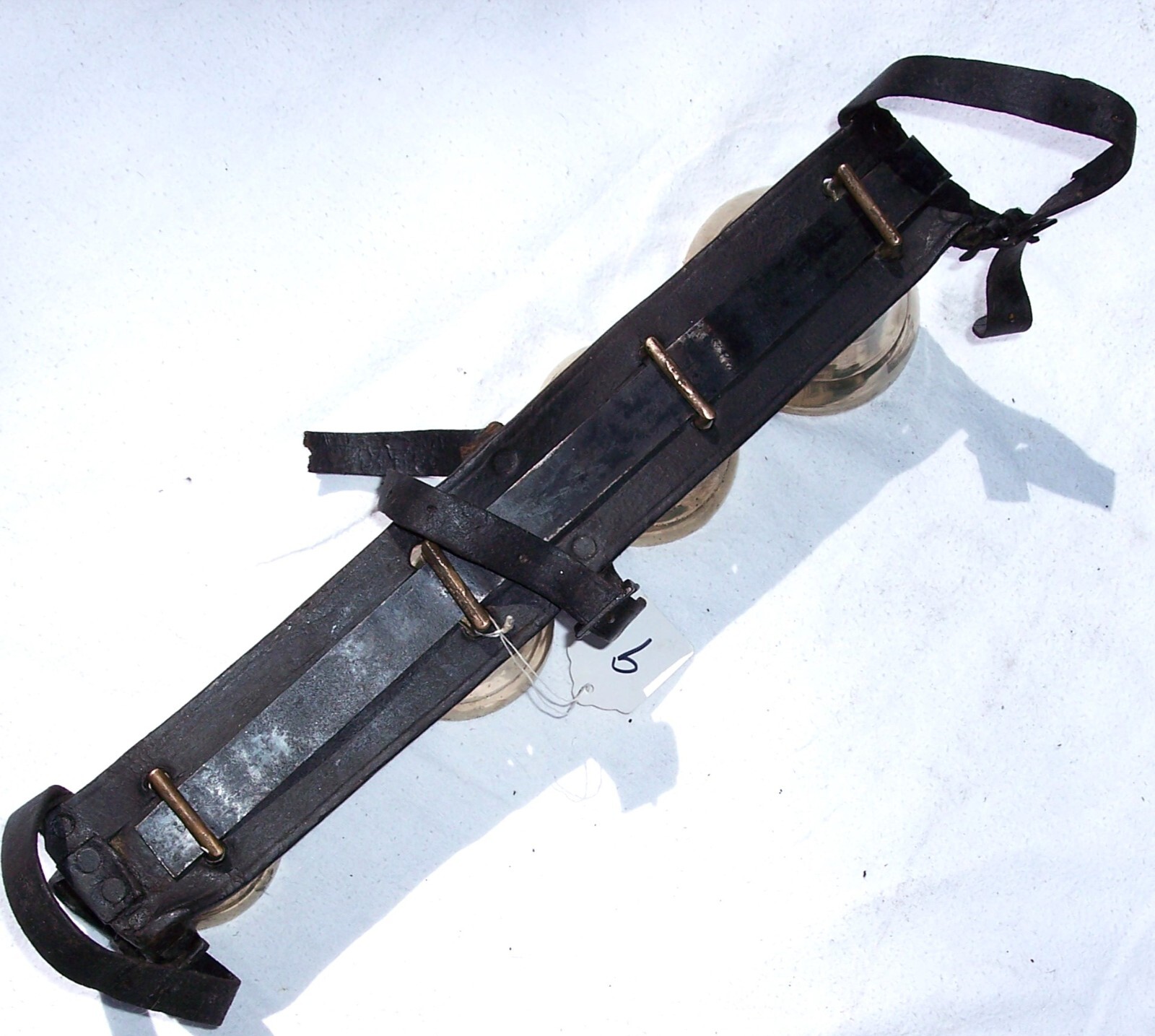 Antique Shaft Sleigh Four Bells Horse Driving Harness Carriage #9