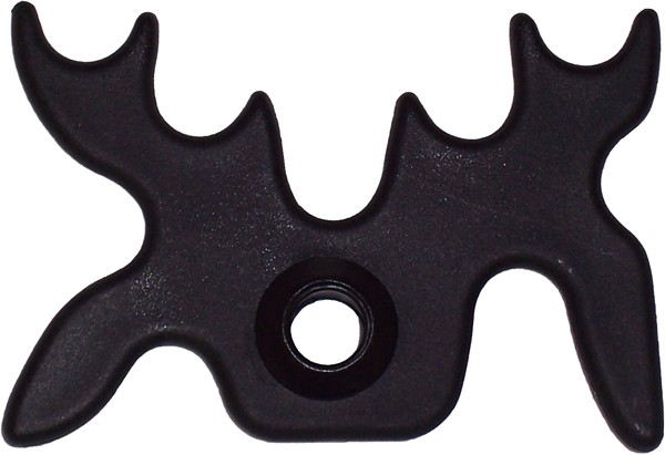 Moose Black Plastic Pool Billiard Cue Stick Bridge Head