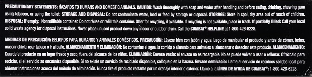 COMBAT MAX 12 Month Roach Killing Bait, Small Roach, Child-Resistant, 18 Count.