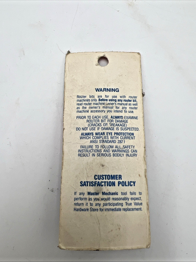 Master Mechanic Router Bit Carbide Tippped (421 594)