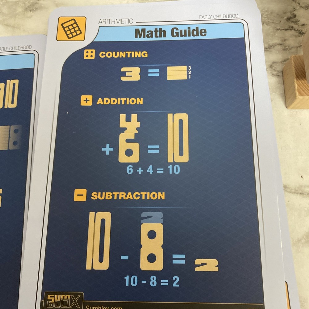 Sumblox 38 Maths Blocks With Activity Cards