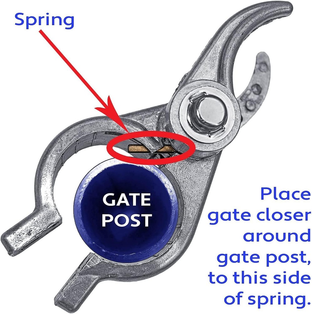 2-3/8" 2-1/2" x 1-3/8" Durable Chain Link Loaded Gate .