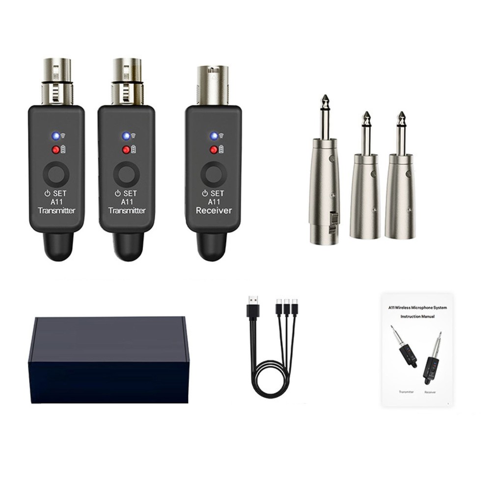 1* High Quality Audio Transmitter&Receiver For Multiple Microphone Plug and Play