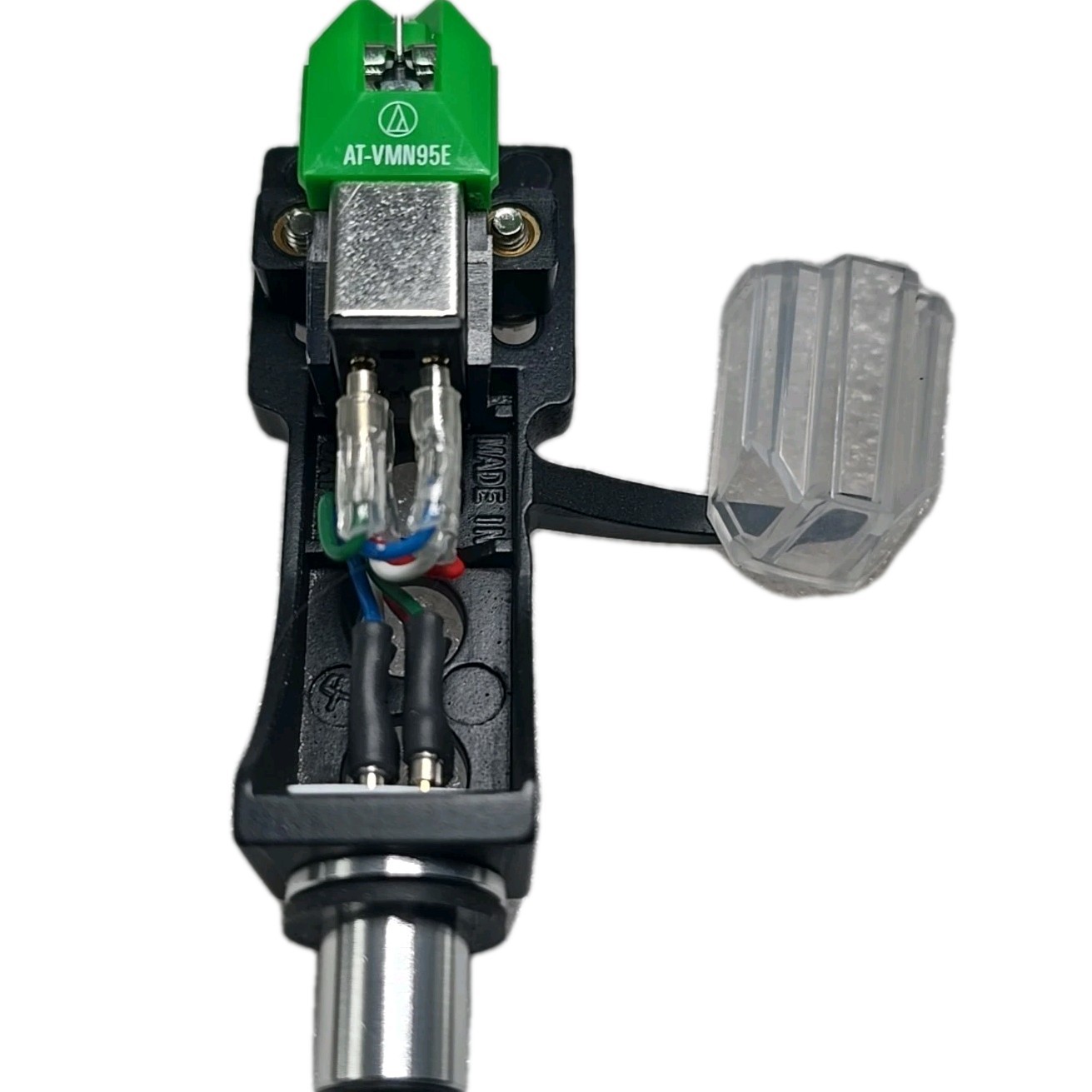 GENUINE Audio-Technica AT-VM95E Cartridge with TECHNICS style Black Headshell