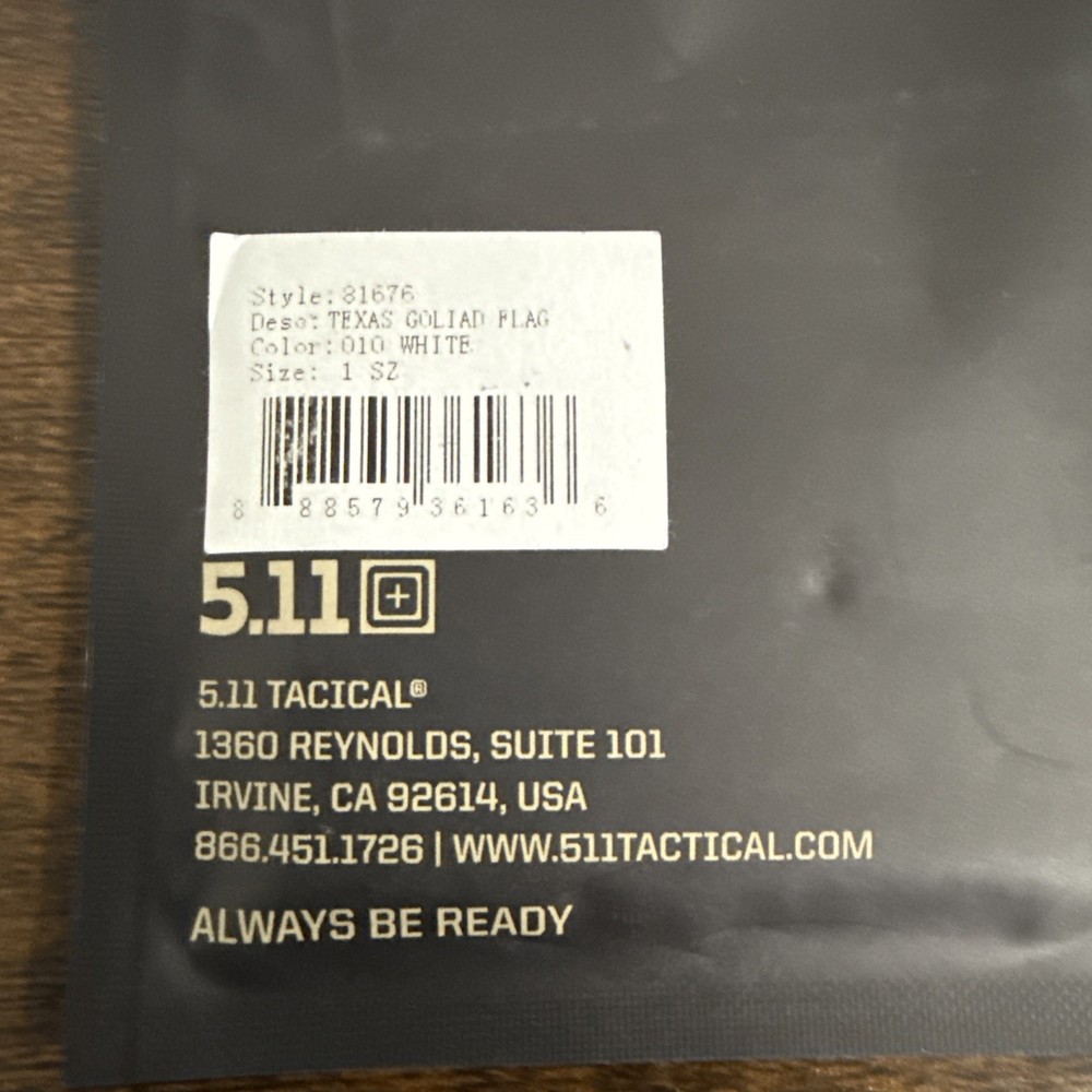 5.11 Tactical Patch Texas Goliad Flag Moral Patch PVC