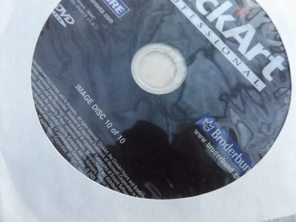 Encore ClickArt Professional (Rare 10 DVD Set ) Windows/Mac Excellent Condition