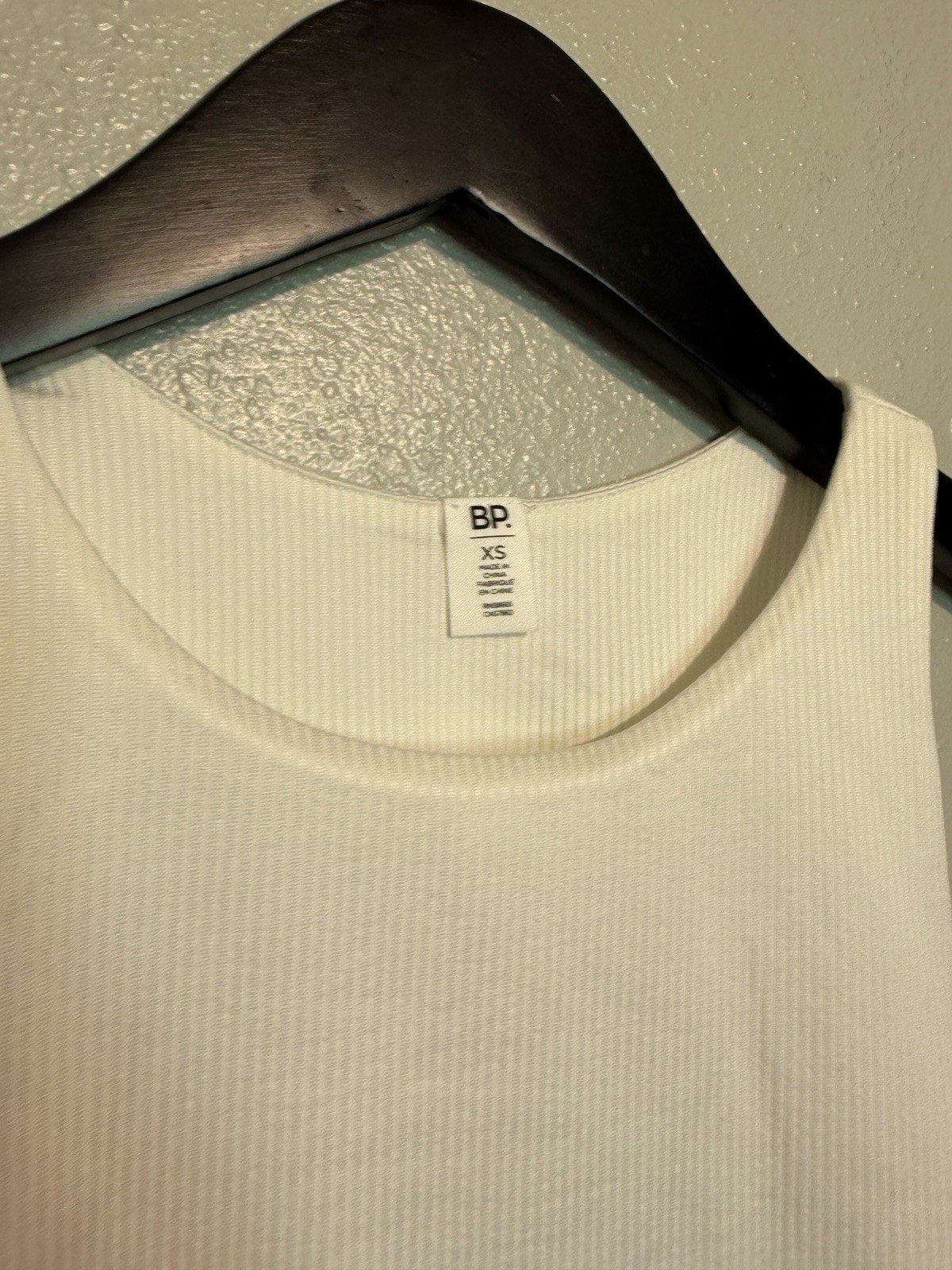 BP. Nordstrom Butter Tank Ribbed Bodysuit in Ivory Tofu Womens Size XS NWT