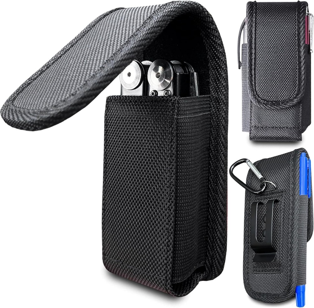 Multitool Sheath, EDC Belt Pouch Organizer for Men,Tool Sheath 1Pack Black