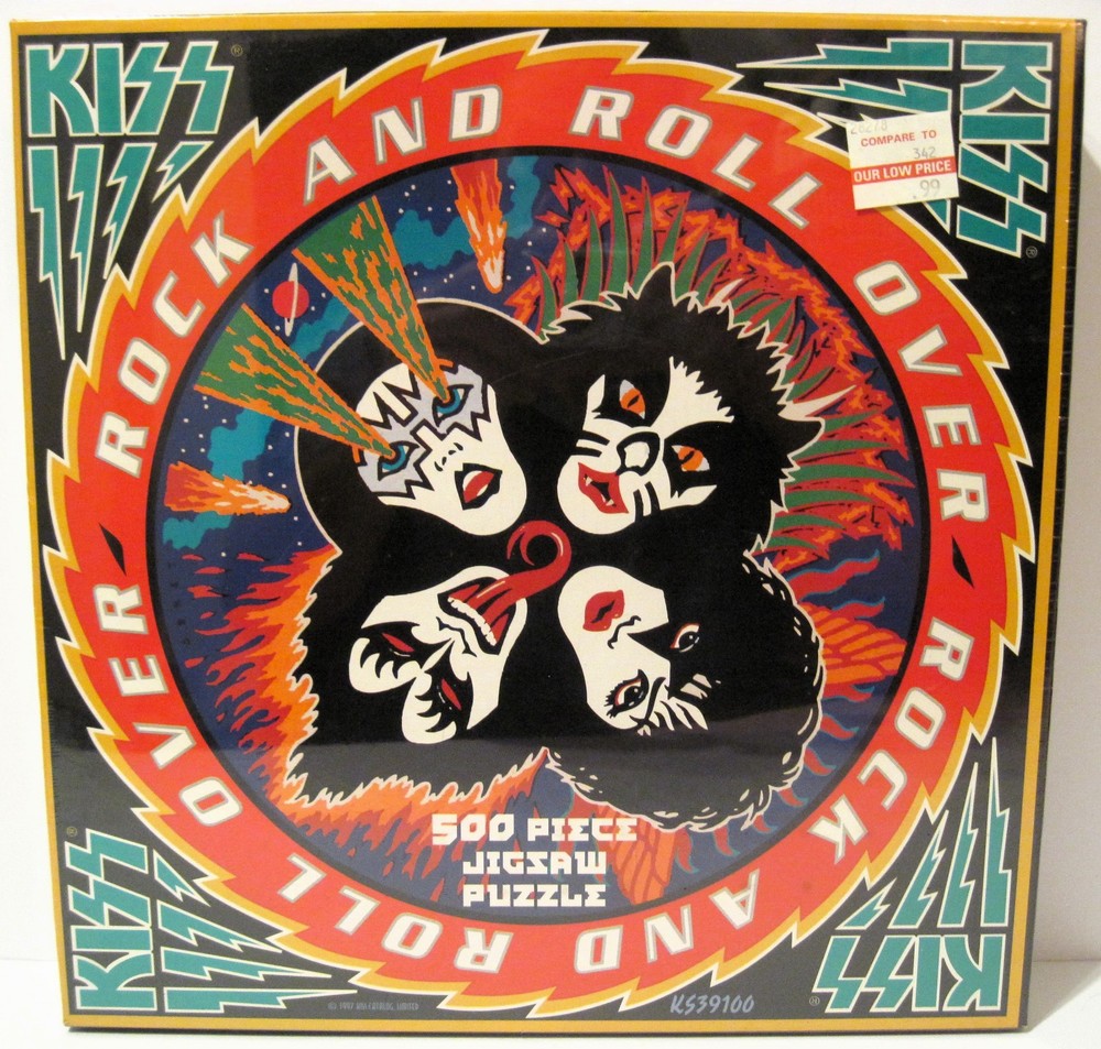 KISS ARMY Band Jigsaw Puzzle 19 x 19 500pc NEW SEALED Rock & Roll Over FREE SHIP