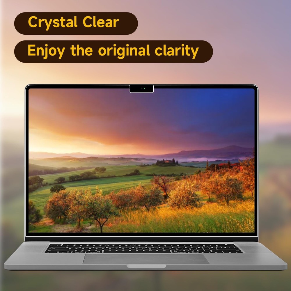 2 Pack Compatible with MacBook Air 15 Inch Screen Protector (M2, M3, M4), Mat...