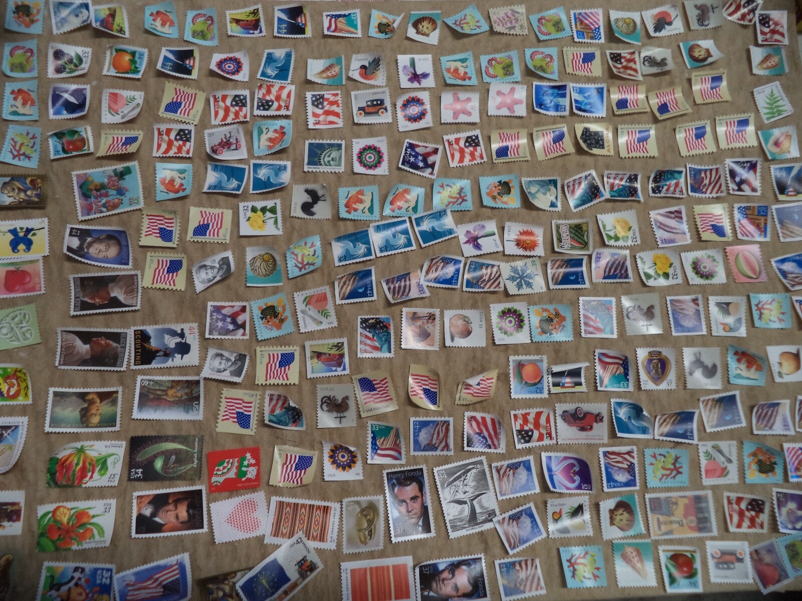 100 GENUINE FOREVER $73 US POSTAGE STAMPS NOT USED AS INTENDED PURPOSE ON PAPER