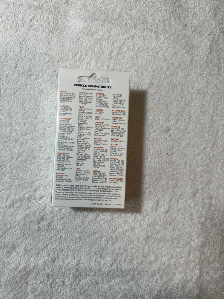 Replacement Car Remote