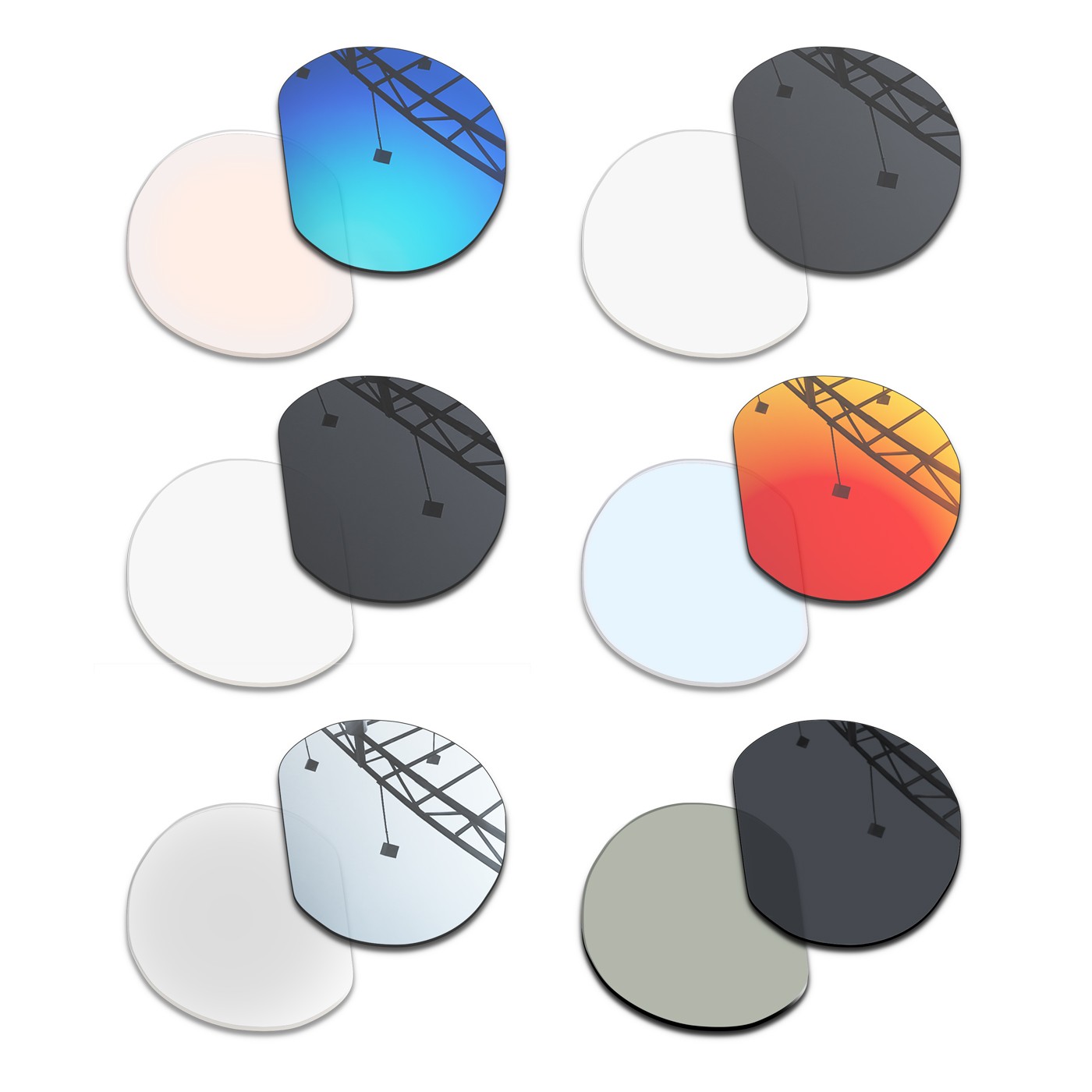 Transition Replacement Lenses for Oakley Meta HSTN OW8002 51mm - NO Polarized