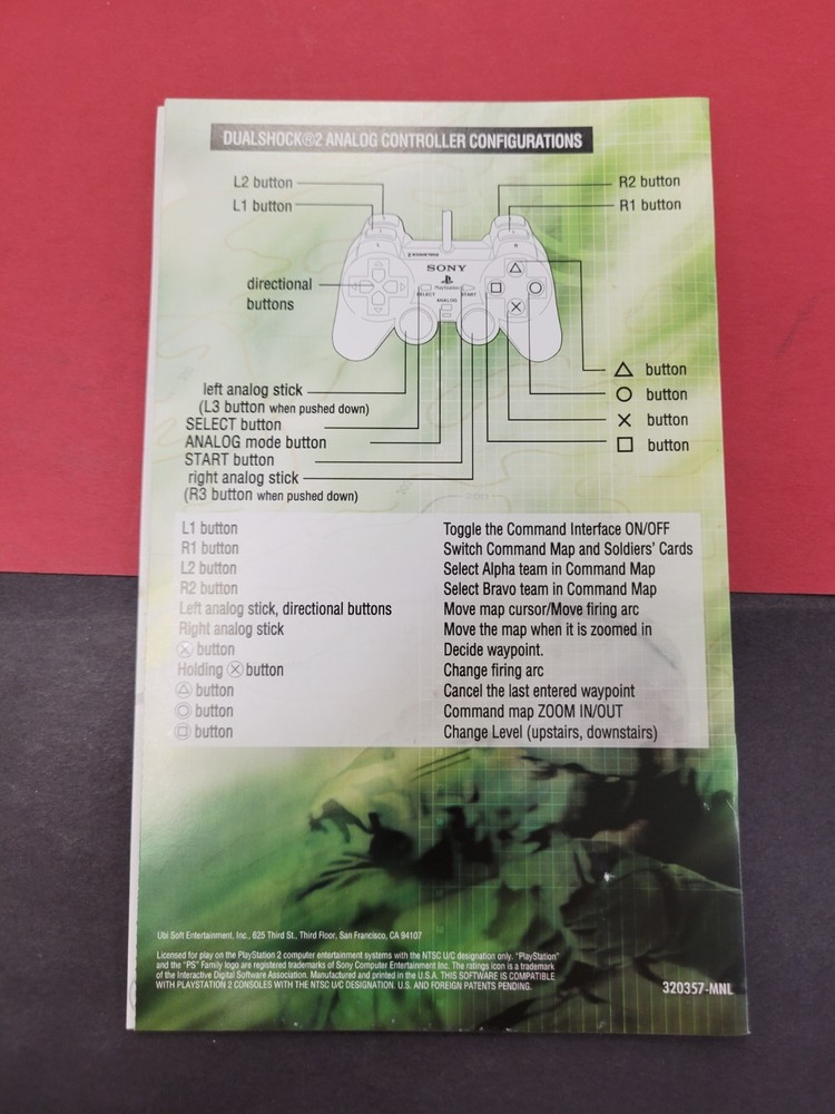 Ghost Recon | PS2 | Manual Only