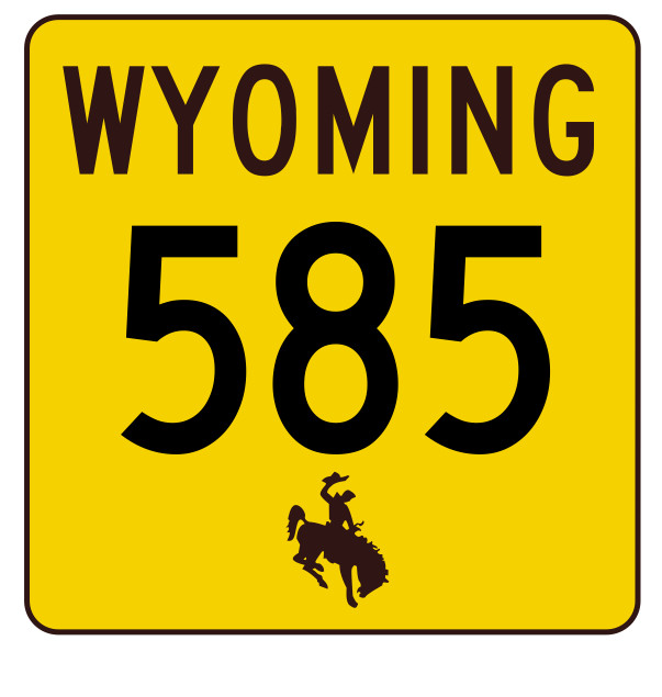 Wyoming Highway 585 Sticker Decal
