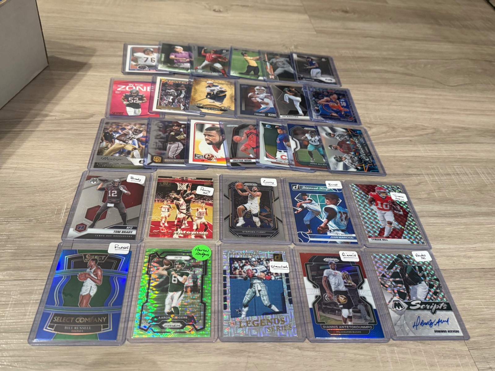 Loaded 2 Row Sports Collection Auto HOF Prizm Patch Refractor RC LOT