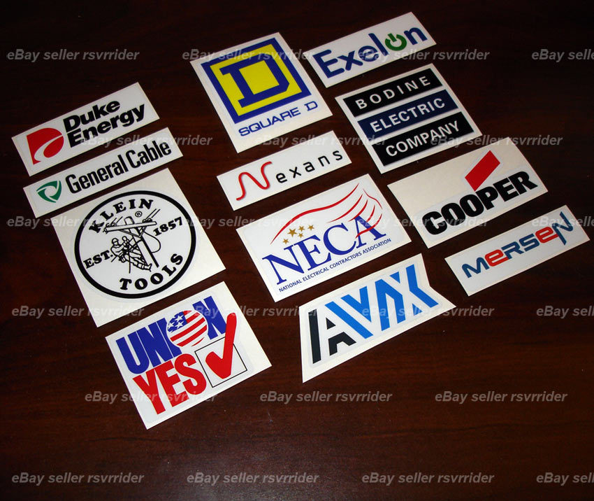 electrical worker contractor hardhat decal sticker union electrician