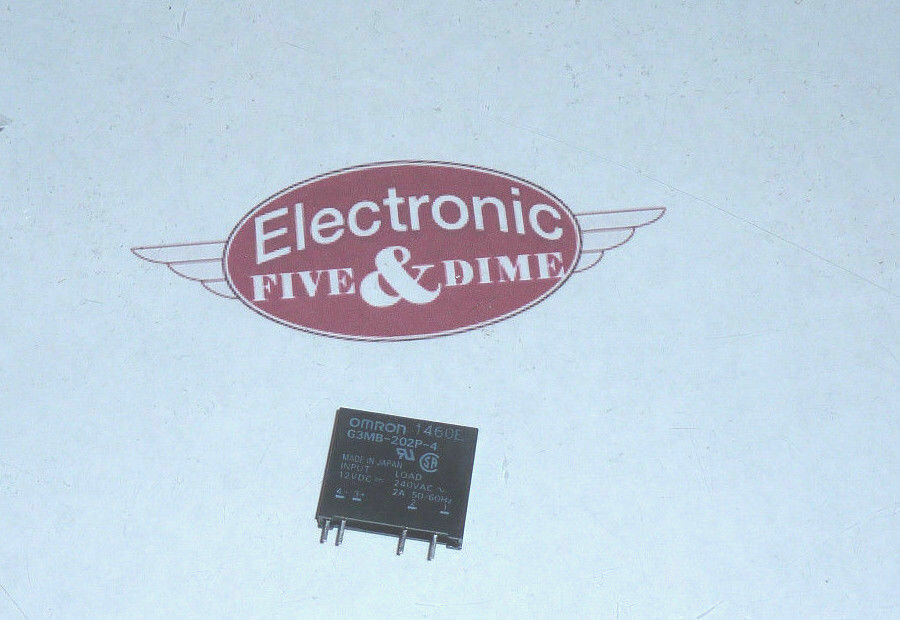 OMRON G3MB-202P-4 Solid State Relays - PCB Mount 2A 100-240VAC Output 5VDC