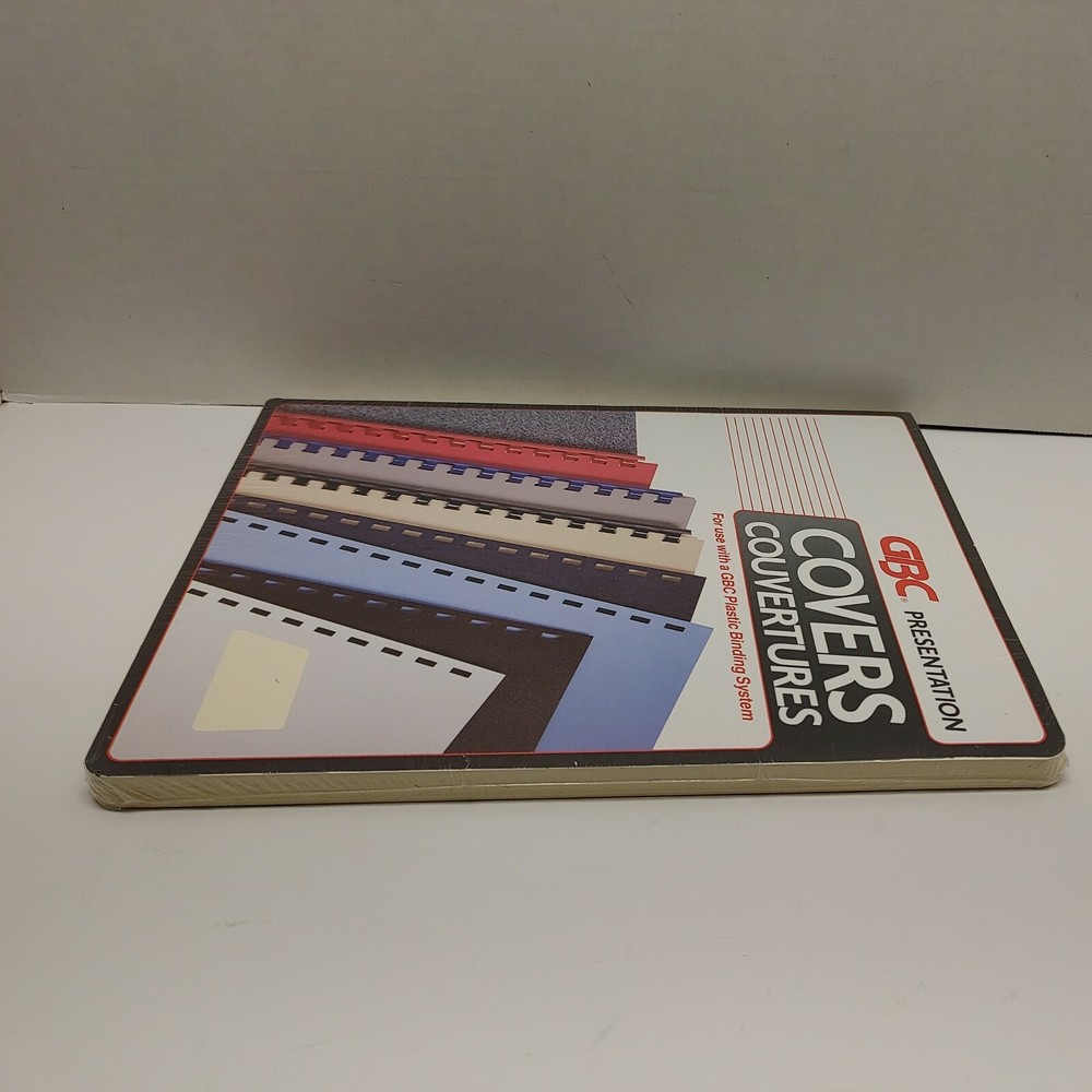 GBC Sturdy Grain Parchment Presentation Covers Plastic Binding 25 sets 2001003