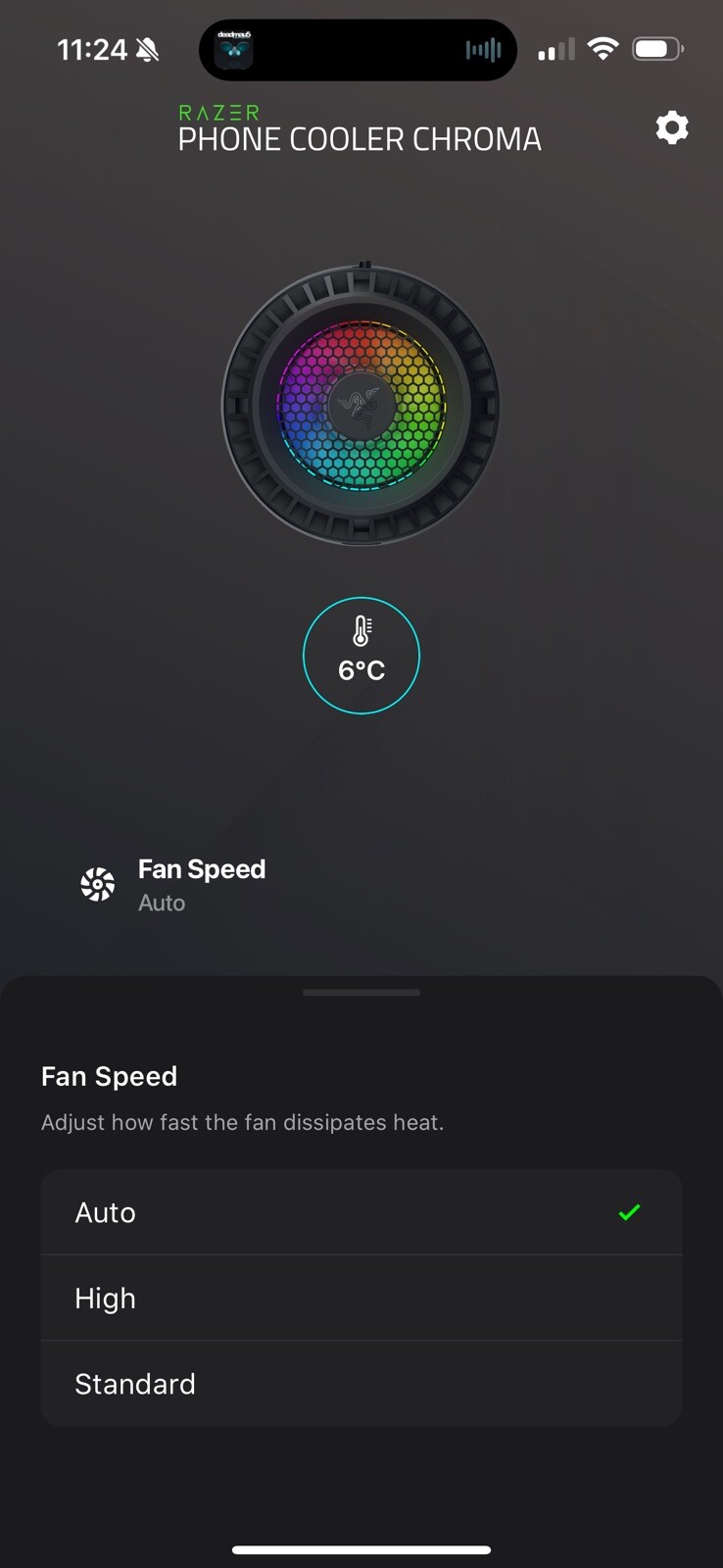Razer Phone Cooler Chroma - Universal Clamp, Powered by Razer Chroma RGB_OpenBox