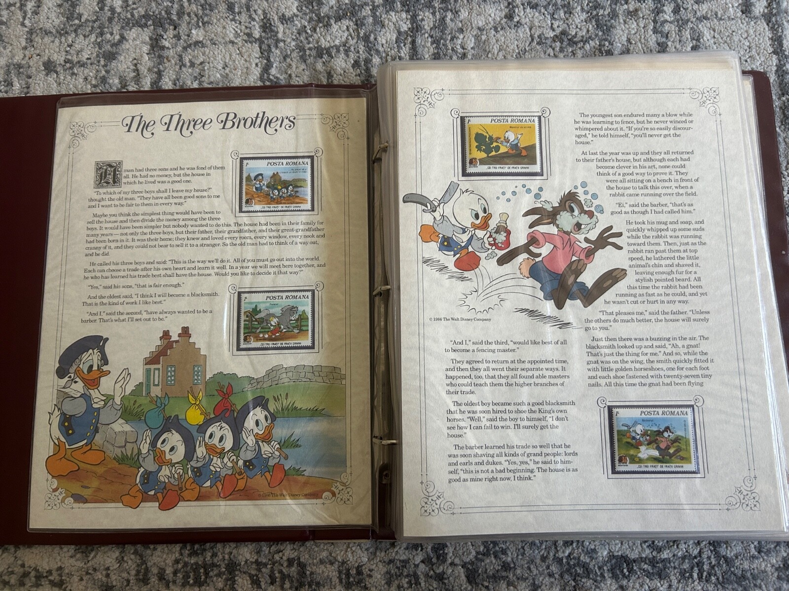 Walt Disney Grimm's Fairy Tales Panel Collection Postal Commemorative Society