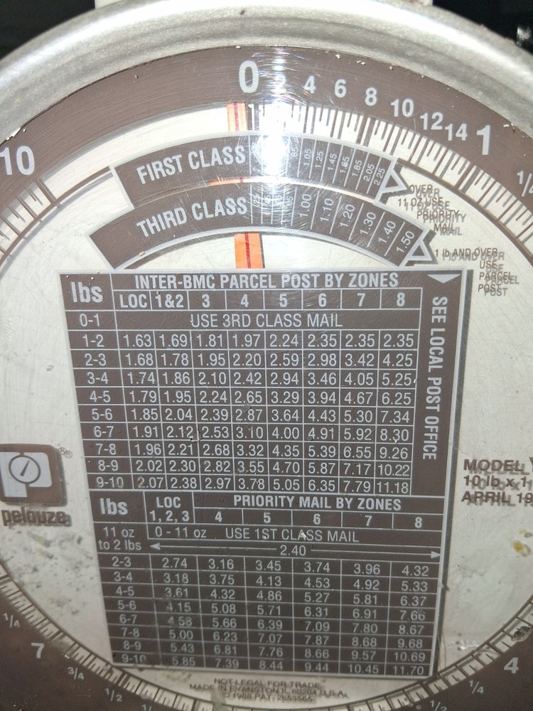 Vintage Pelouze Postal Scale.