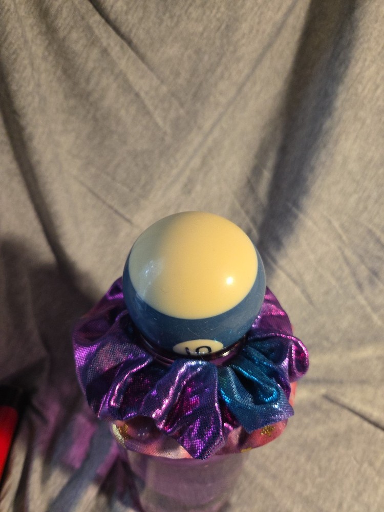 Vintage Number 10 Replacement Pool Ball Blue Stripe