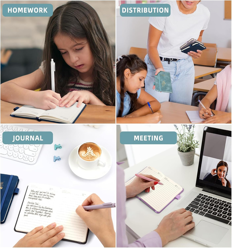 3 Pack Pocket Journaling Notebooks, A6 Small Notebook For Note Taking Journaling