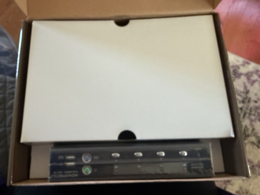 Monoprice 4Port USB PS2 Combo KVM Switch with Cables - NEW