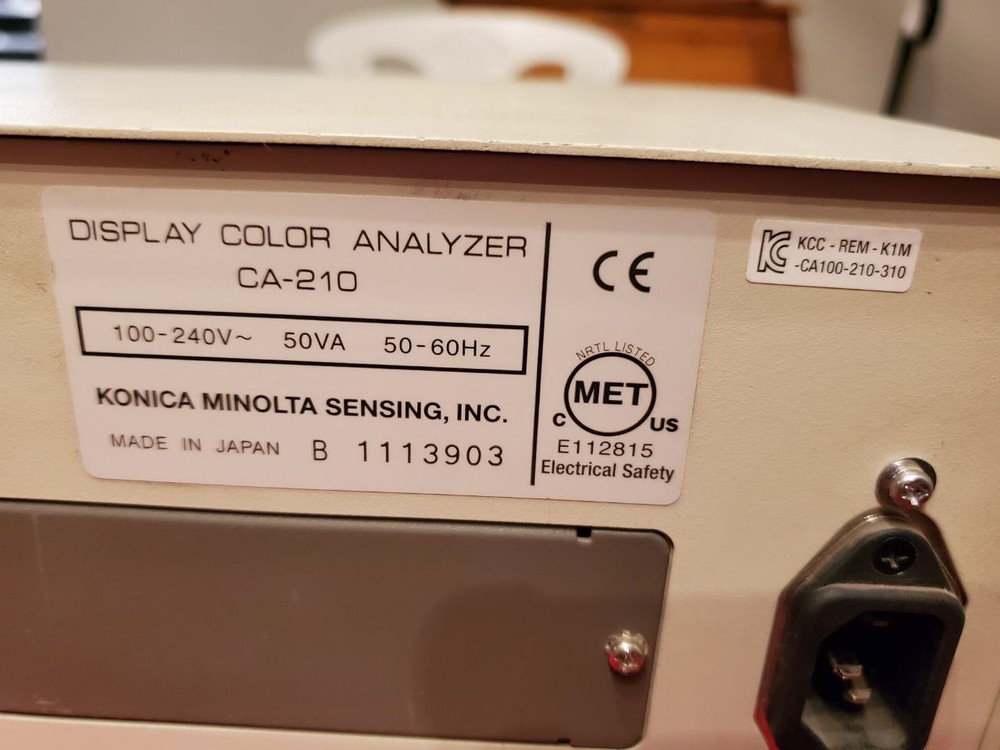 Konica Minolta CA-210 Color Analyzer With Probe - Tested & Working