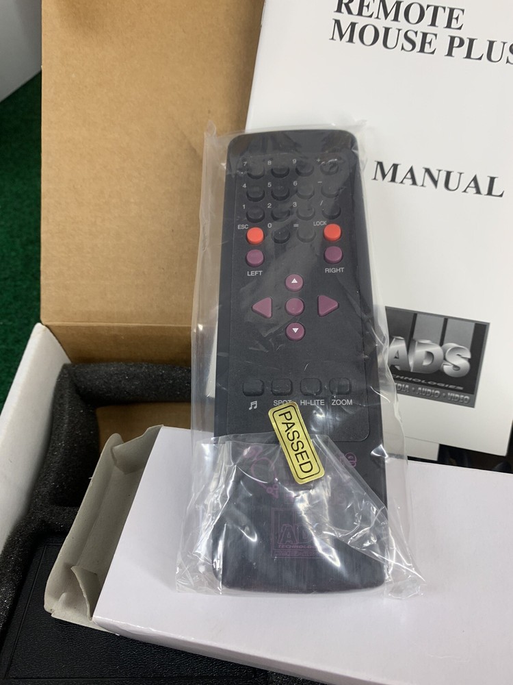 ADS Technologies Wireless Remote Mouse For Windows- Missing Software- New