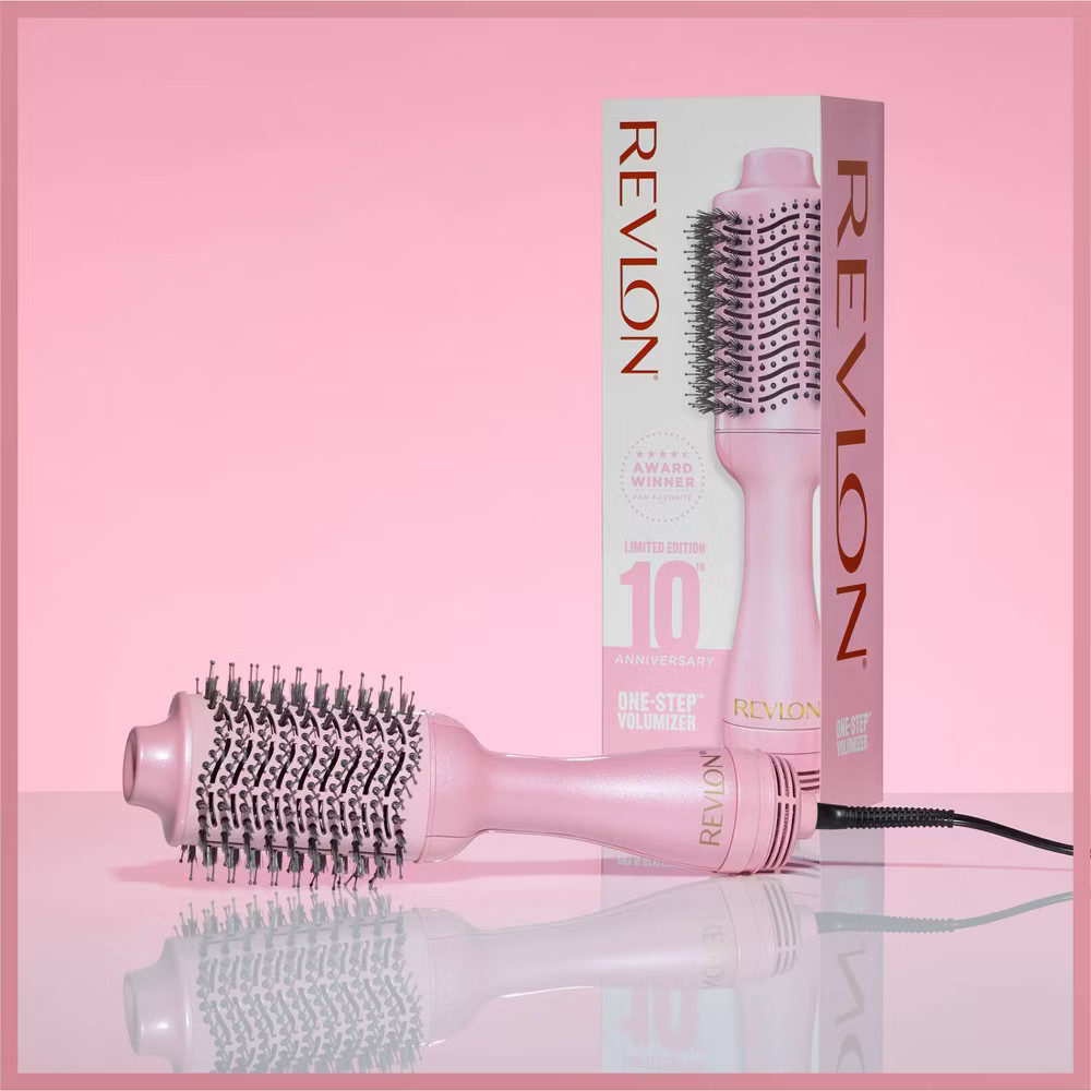 Revlon One-Step Volumizer Hair Dryer Ceramic Brush - 10th Anniversary in Pink