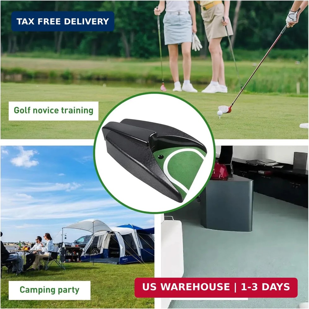 Golf Ball Return Putting Unit, Automatic Return Machine, Indoor Golf Putting Hol