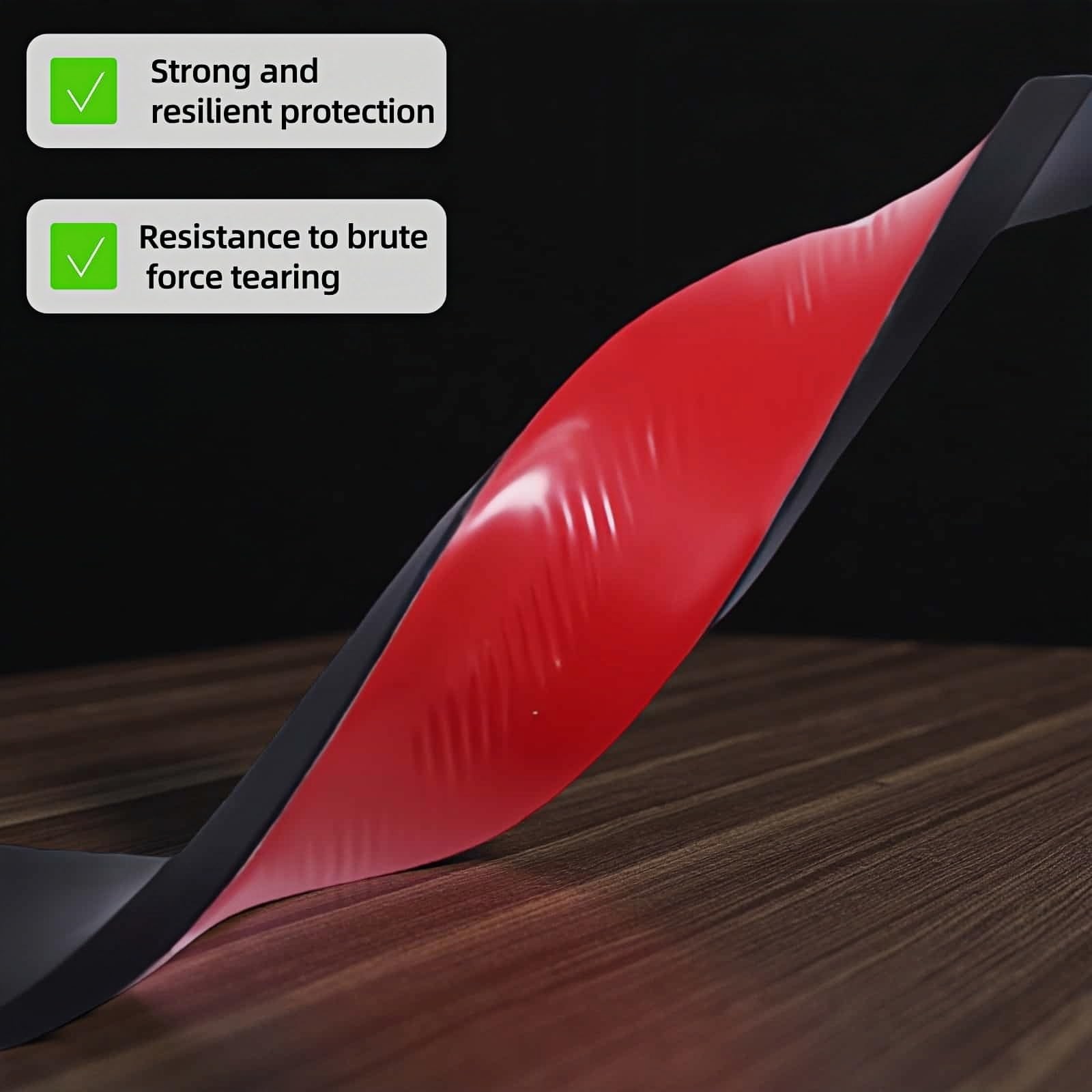 1" x 1/8" Self-Adhesive Rubber Strip Heavy Duty Weather Stripping, 10ft Black