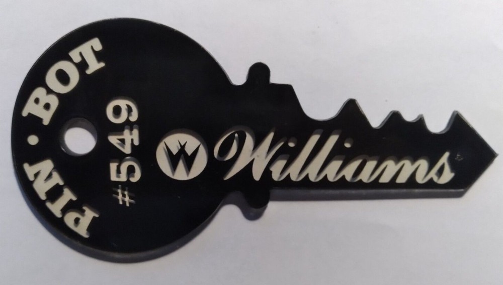 Rare Williams Pinbot Key keychain 1986 NOS