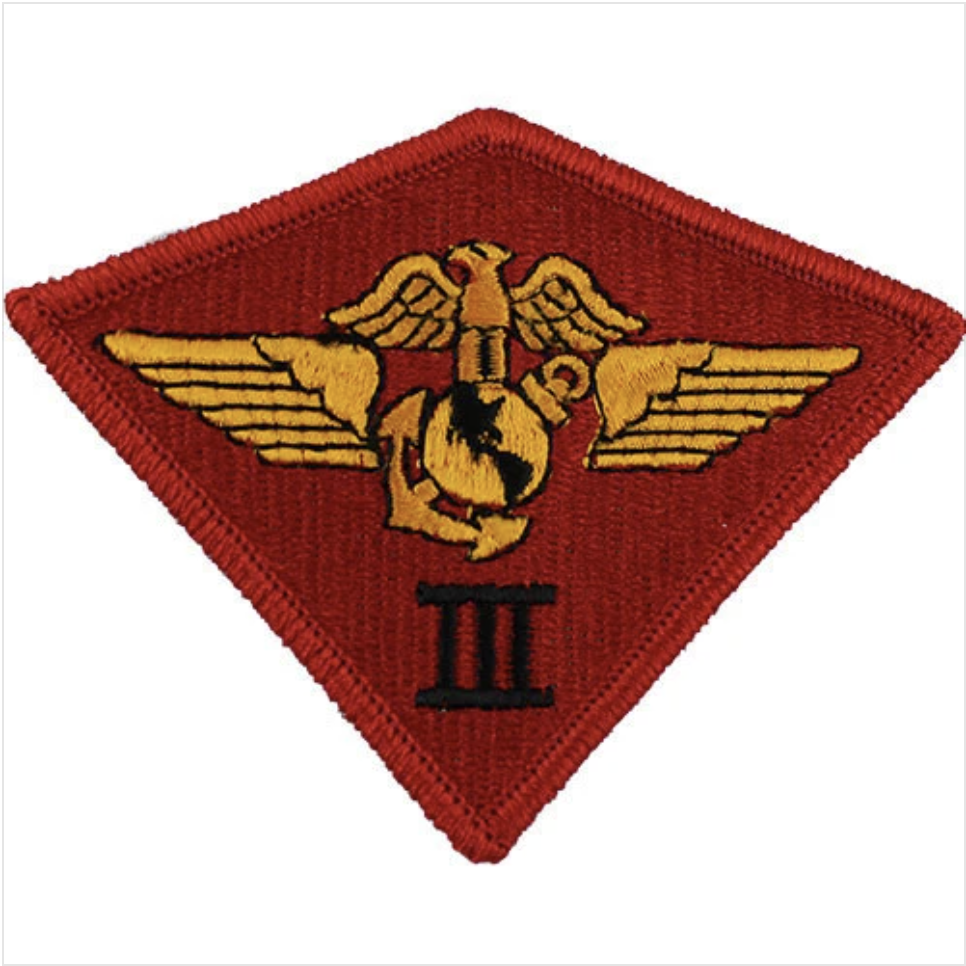 GENUINE U.S. MARINE CORPS PATCH: THIRD AIR WING - COLOR