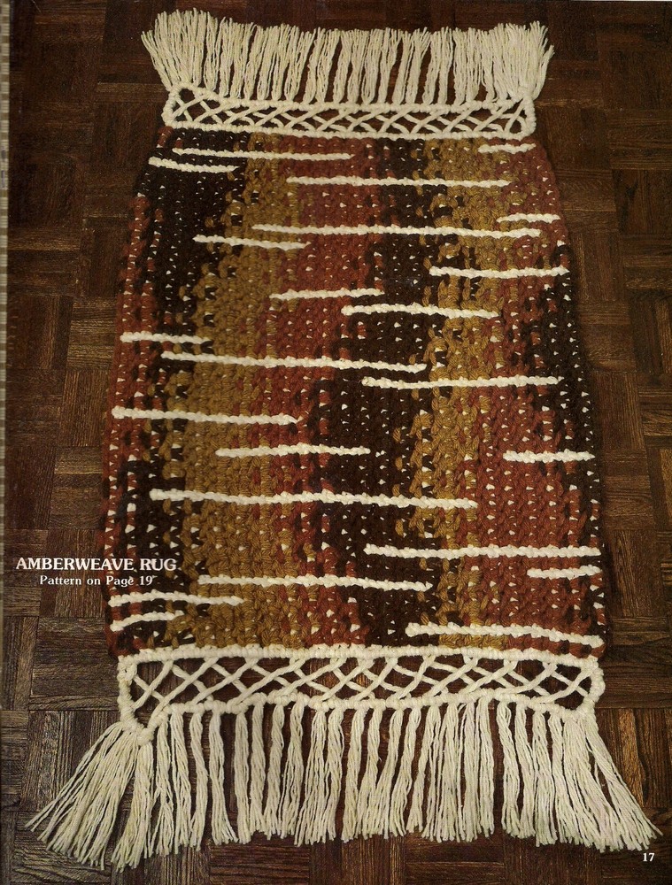 Weave Rug Pattern & Other Macrame Decor - Craft Book: #AC1 Accents