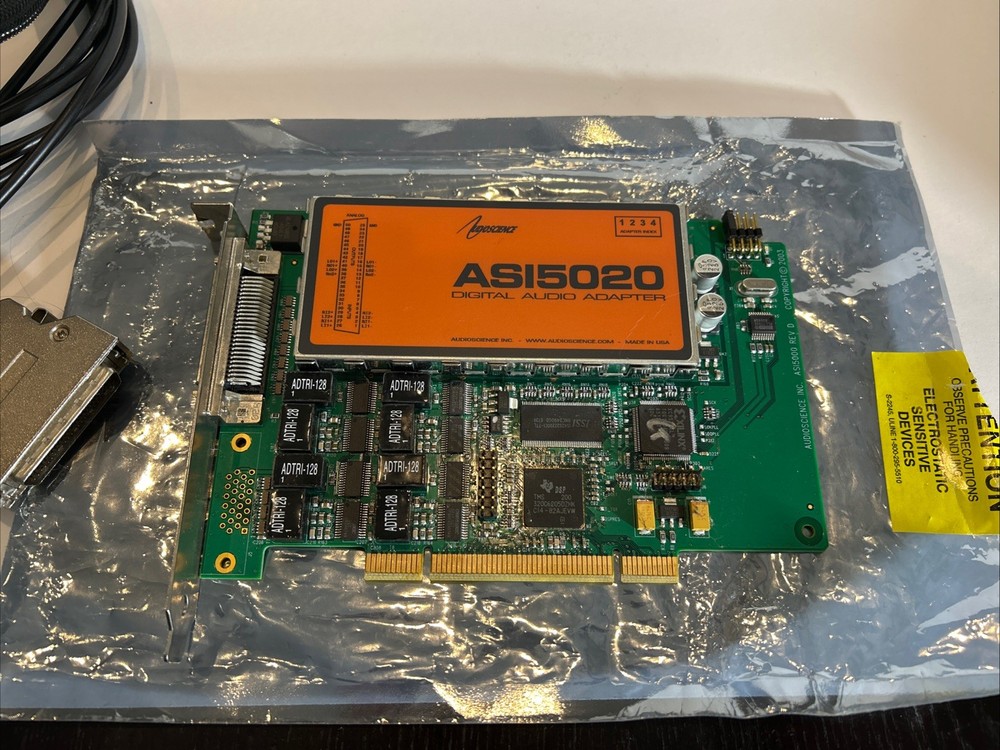 Audioscience ASI 5020 Multi stream Digital Audio Adapter and Breakout Cable