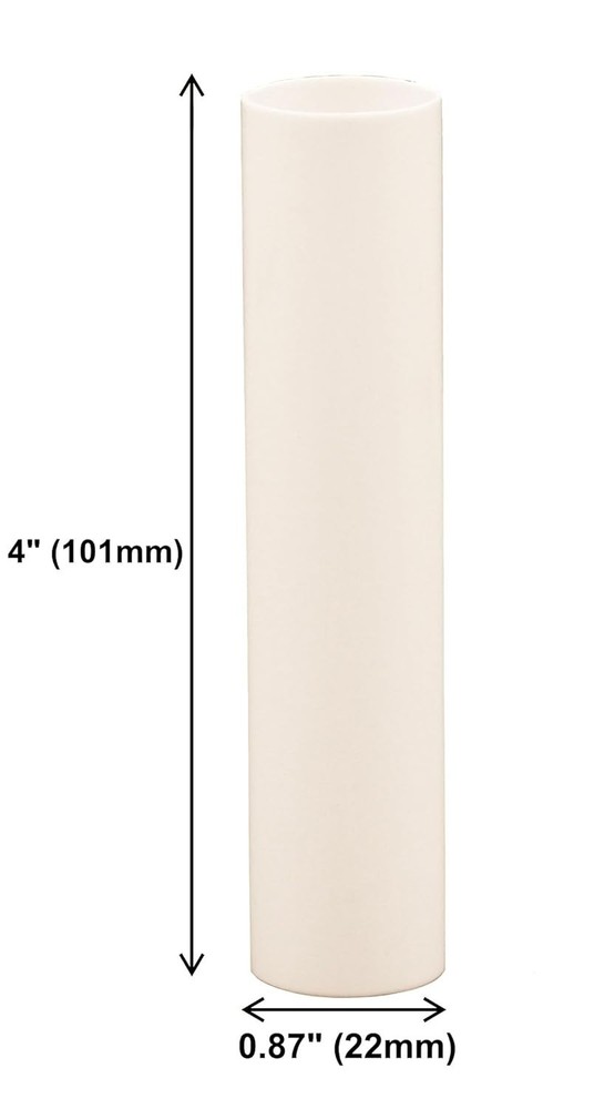 Chic Cream Plastic Candle Covers 4 Inch Tall | 6 Pack for Elegant Decor