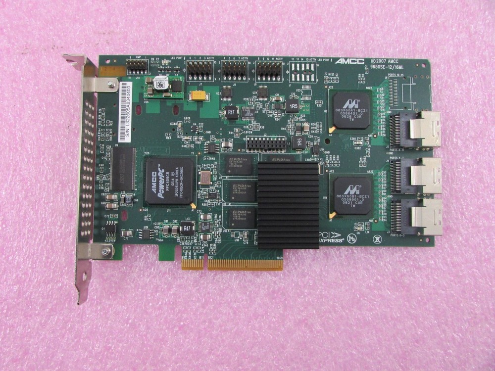 AMCC 3WARE 9650SE-12ML 12-Port PCI-E SATA II RAID Controller Card