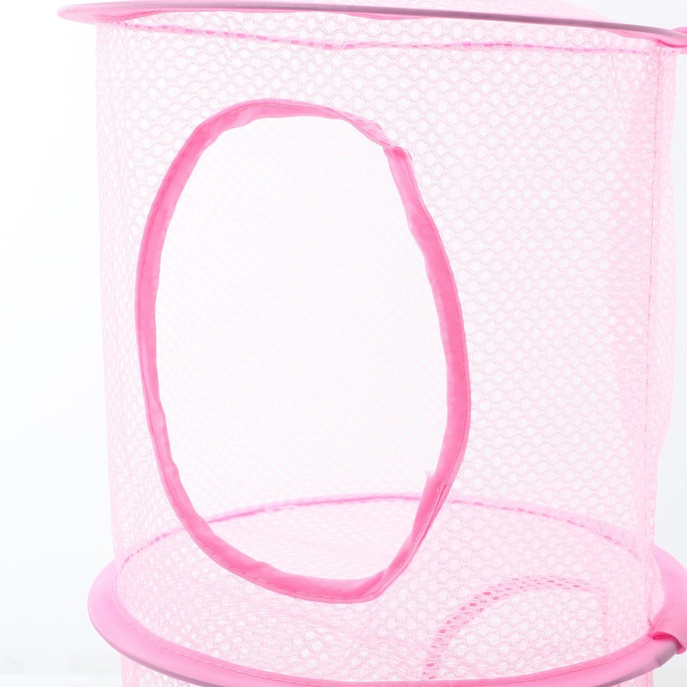 2 Pcs Hanging Mesh Organizer Multi Layer Foldable Drying Net For Plush Toys