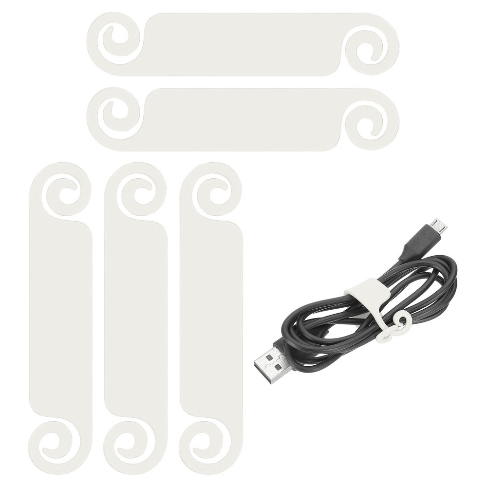 100Pcs Cable Management Labels Flexible Labels Cord Identification Tags, White