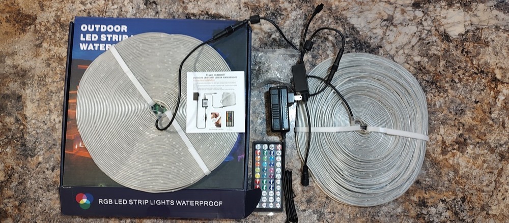 300' led outdoor string lights waterproof