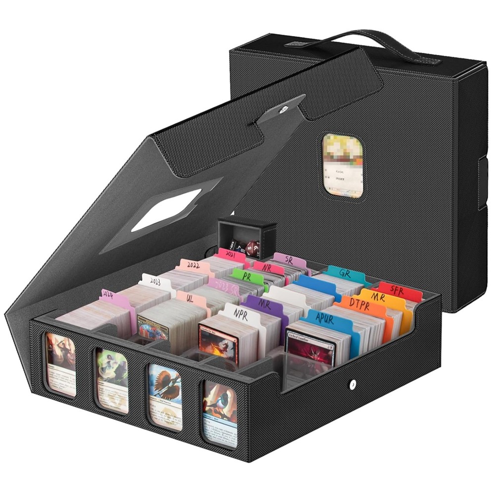3200+ Trading Card Storage Box with Commander Display