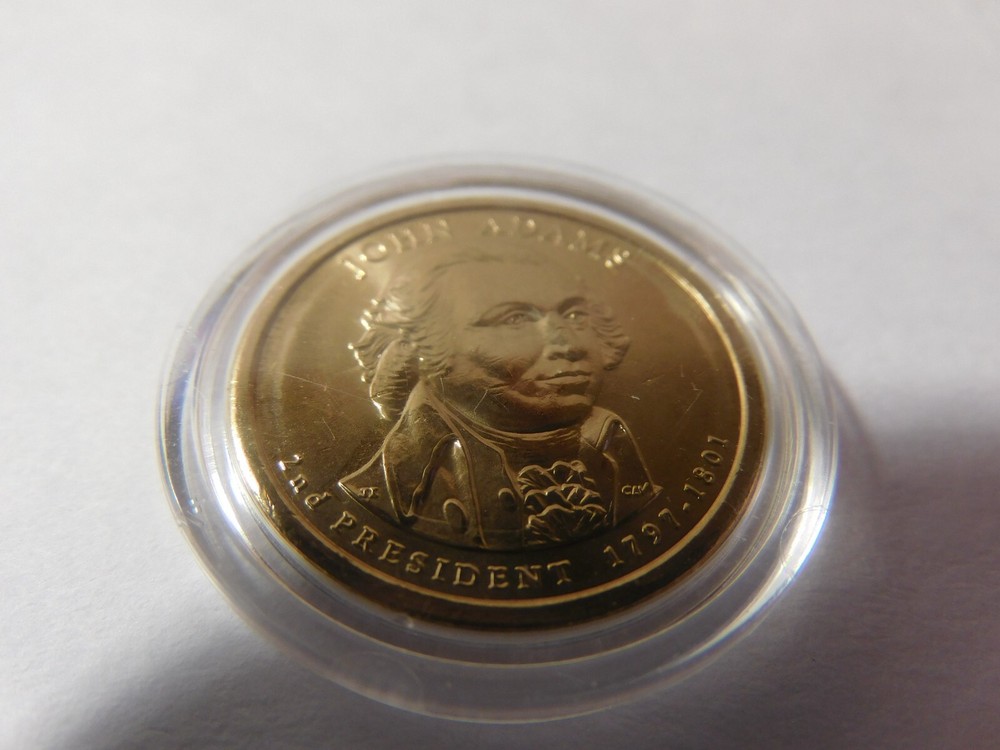 2007 D JOHN ADAMS-ENCAPSULATED UNCIRCULTED DOLLAR $1 FROM MINT SET