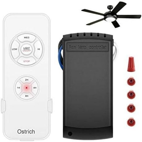 Timing Wireless Remote Control for Ceiling Fans - Universal Fit & Easy Operation